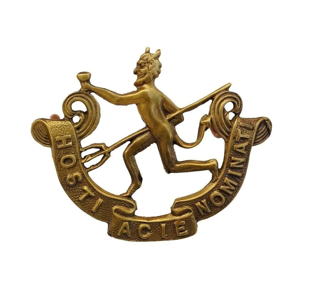 8th Canadian Royal Winnipeg Rifles Cap Badge Brass Metal