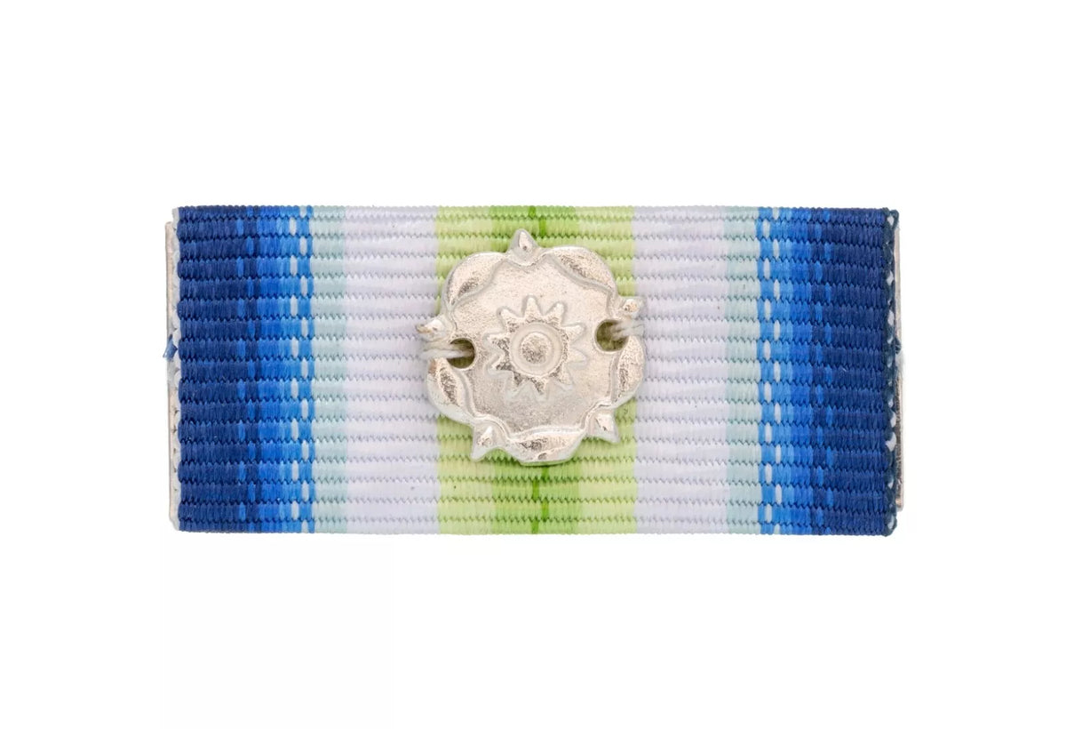 South Atlantic Falklands Medal Ribbon Bar with Rosette Solid Silver