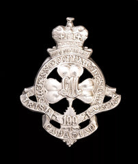 199th Canadian Irish Rangers Battalion Cap Badge Hallmarked Silver