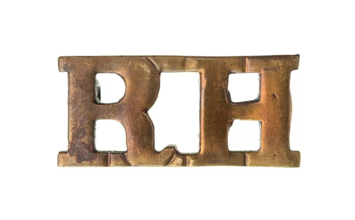 Royal Highlanders Shoulder Title Brass Metal
