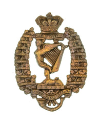 Royal Irish Rifles Helmet Plate Brass Metal