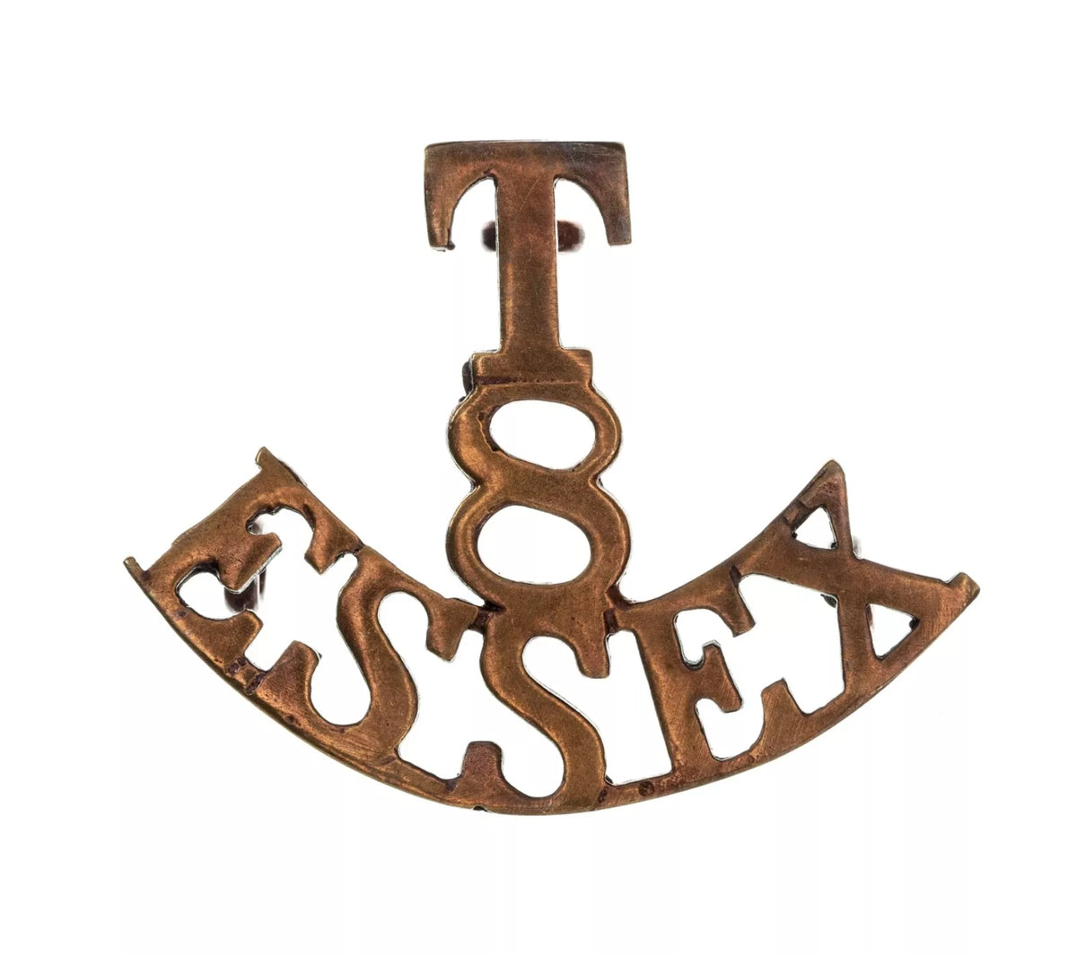 T.8 Essex Shoulder Title Brass Metal
