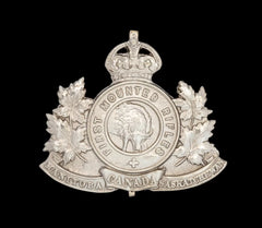 1st Canadian Mounted Rifles Cap Badge Hallmarked Silver