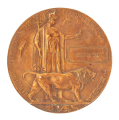 WW1 Memorial Plaque Joseph Lee Original