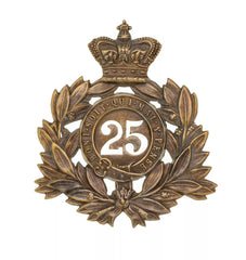 25th Kings Own Borders Last Shako Plate Brass Metal