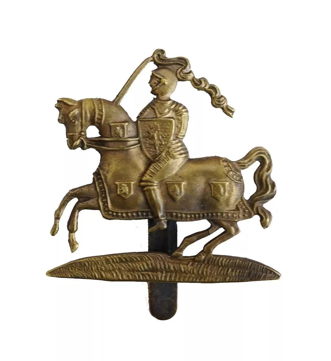 Fife and Forfar Yeomanry Cap Badge Brass Metal