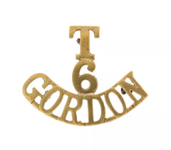 T.6 Gordon Shoulder Title Brass Metal