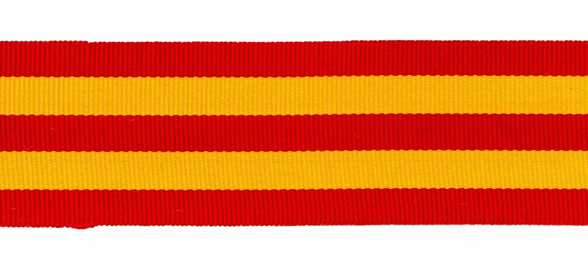 C62. Canada Fire Service Long Service Medal Ribbon Select Option Sizes