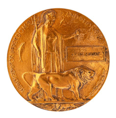 WW1 Memorial Plaque James Mouat Original