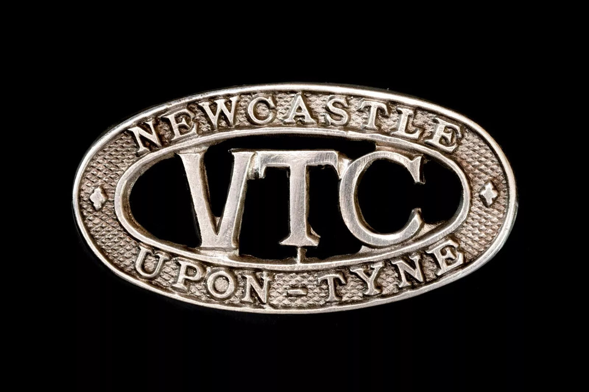 Newcastle VTC Upon Tyne Shoulder Title White Metal