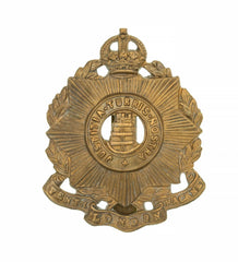 10th London Hackney Cap Badge Brass Metal