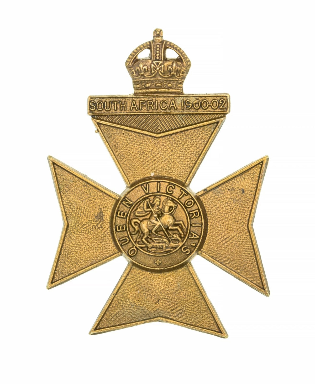 9th Queens Victoria Rifles Cap Badge Brass Metal