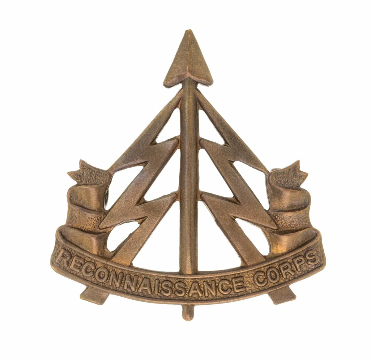 Reconnaissance Corps Cap Badge Brass Metal