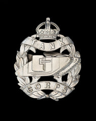 Tank Corps Cap Badge Officers Hallmarked Silver
