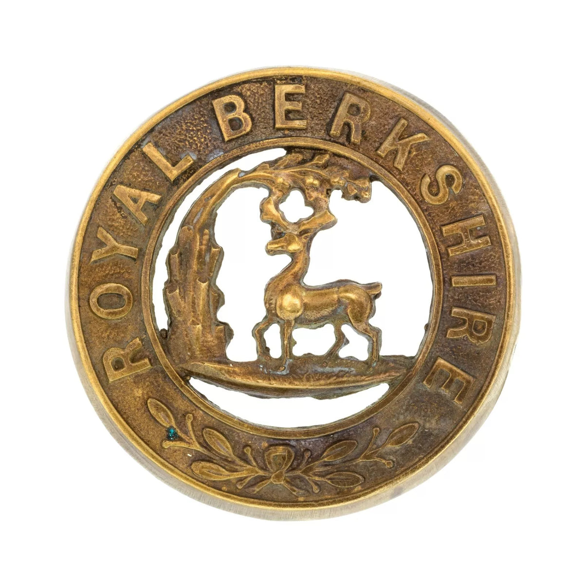 Royal Berkshire Helmet Plate Centre Brass Metal