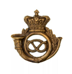 Kings Own Staffordshire Rifle Militia Cap Badge Brass Metal