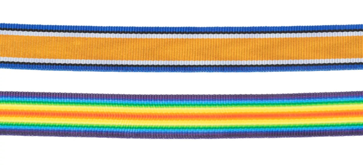 WW1 British War and Victory Miniature Medal Ribbon Select Option Sizes