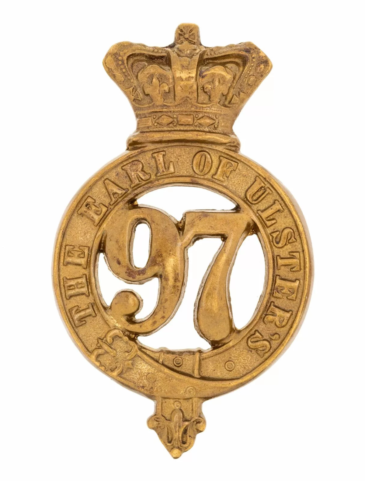 97th the Earl Of Ulster's Glengarry Badge Brass Metal