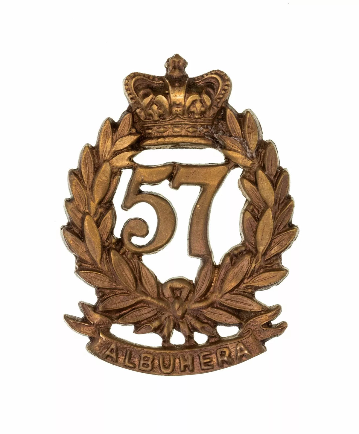 57th Middlesex Glengarry Badge Brass Metal