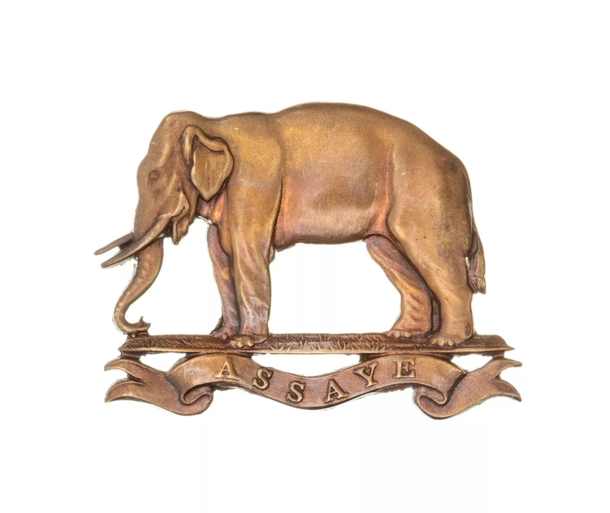 Seaforth Highlanders Forage Cap Badge Brass Metal