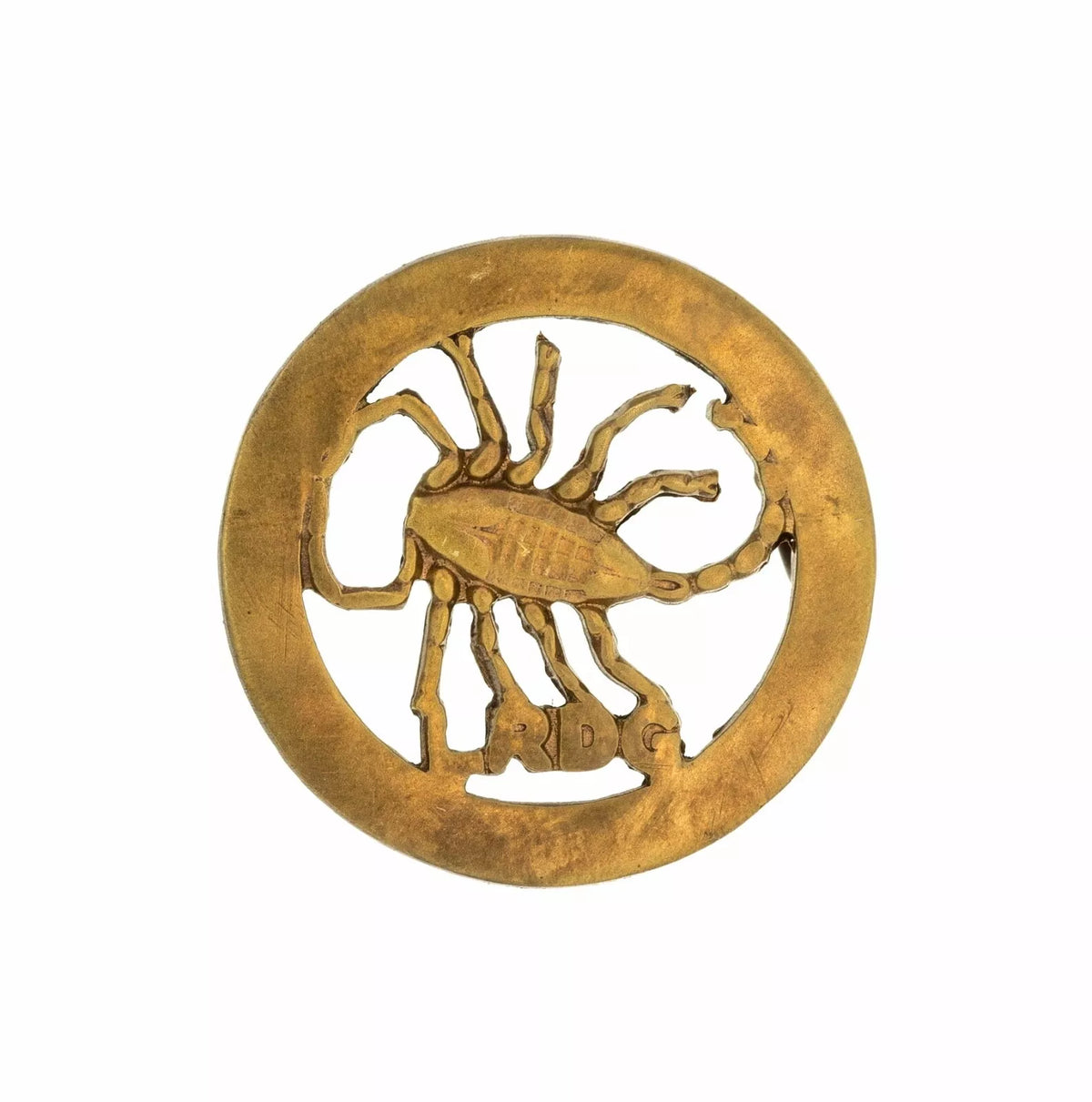 Long Range Desert Group Cap Badge Brass Metal