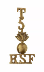 T 5 Royal Scots Fusiliers Shoulder Title Brass Metal