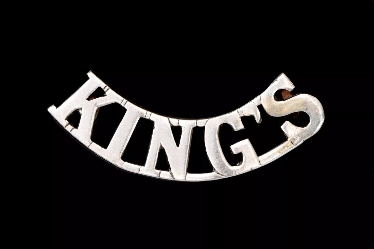Kings Shoulder Title White Metal