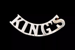 Kings Shoulder Title White Metal