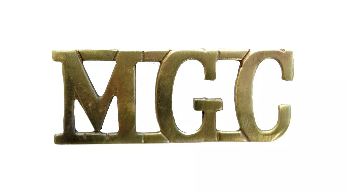 Machine Gun Corps Shoulder Title Brass Metal