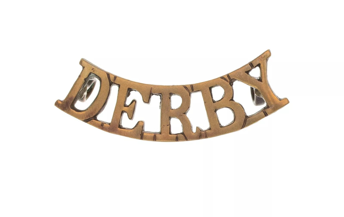Derby Shoulder Title Brass Metal