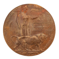 WW1 Memorial Plaque Suba Khan Original