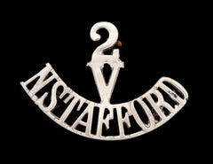 2.Volunteers N.Stafford Shoulder Title White Metal