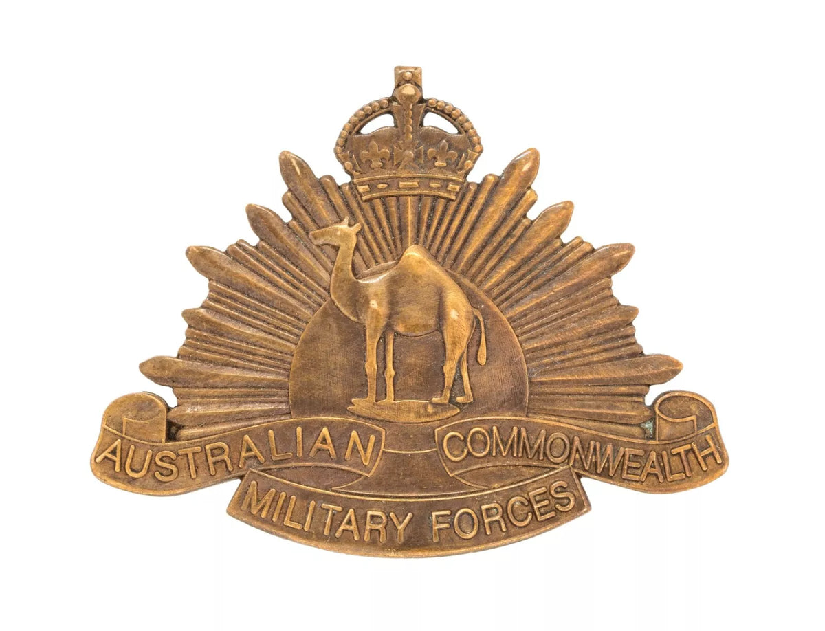 Australian Commonwealth Military Forces Camel Cap Badge
