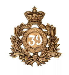 39th Dorsetshire Regiment Last Shako Plate Brass Metal