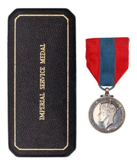 WW2 Imperial Service Medal WILLIAM EDWARD WILLIAMS in Case