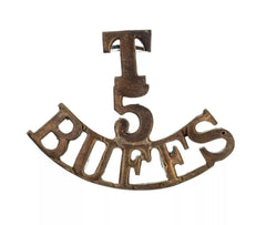 T 5 Buffs Shoulder Title Brass Metal