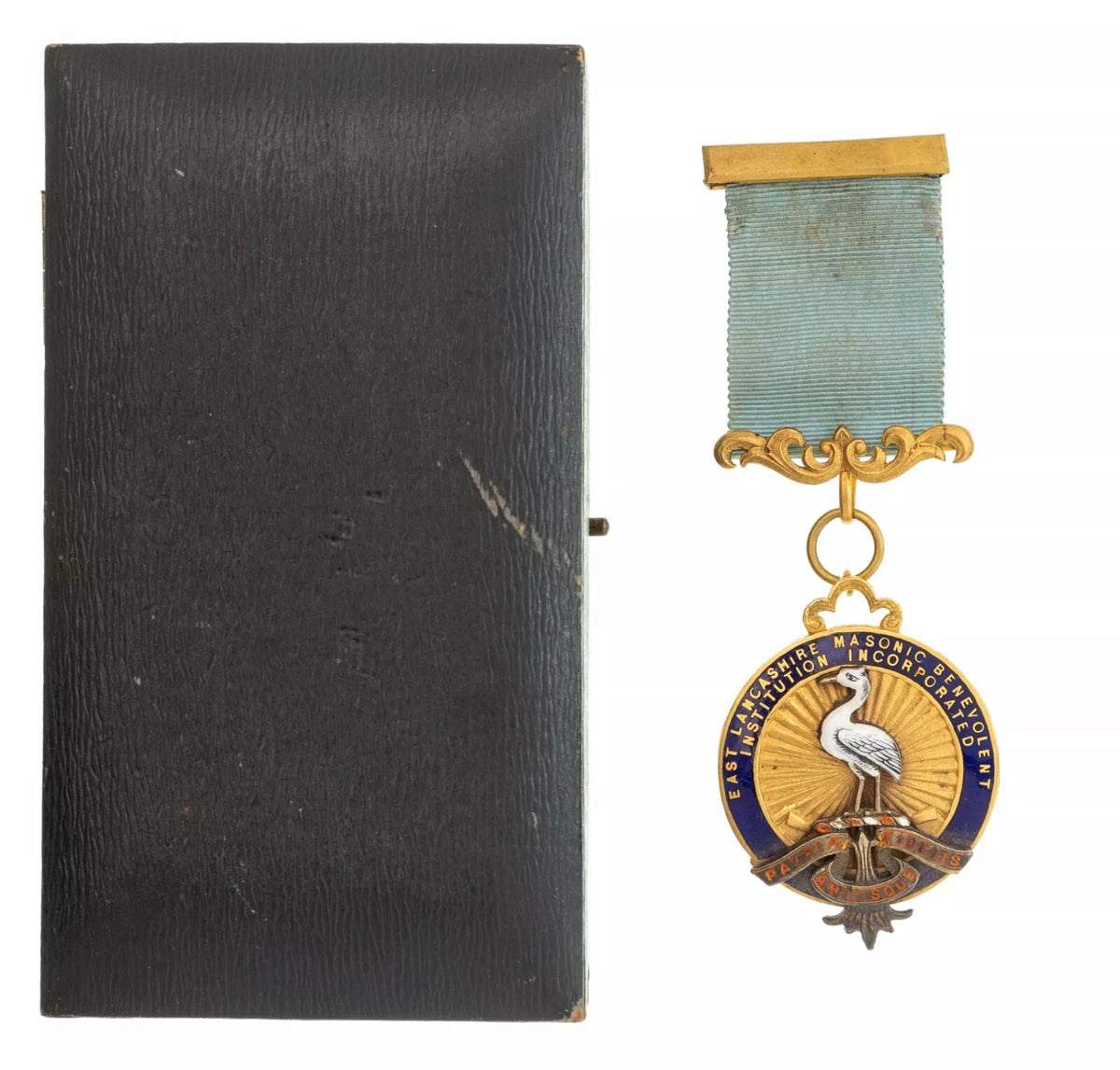 East Lancashire Masonic Benevolent Institution Incorporated Medal in Case
