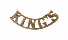 Kings Shoulder Title Brass Metal