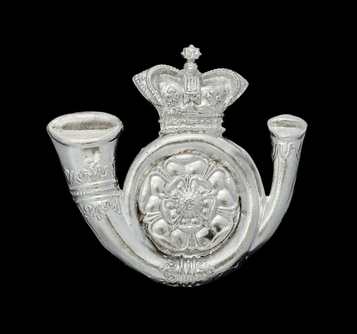 King's Own Yorkshire Light Infantry Cap Badge Hallmarked Silver