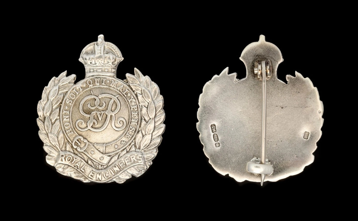 Royal Engineers Sweetheart Badge Hallmarked Silver