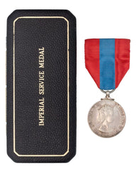 Elizabeth II Imperial Service Medal JAMES CULROSS in Case