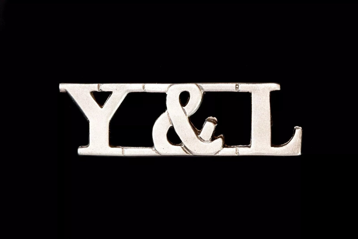 Y&L Shoulder Title White Metal