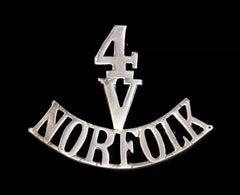 4.V Norfolk Shoulder Title White Metal