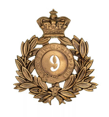 9th Norfolk Regiment Last Shako Plate Brass Metal