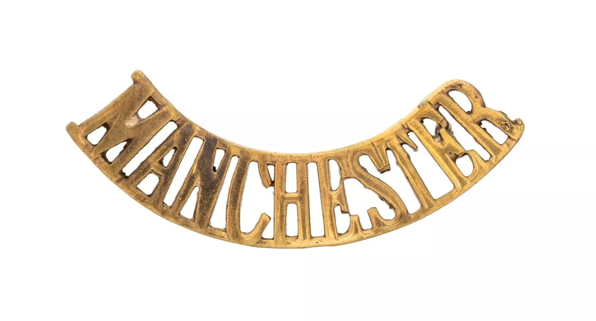 Manchester Shoulder Title Brass Metal