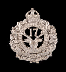 17th Canadian Seaforth Highlanders Cap Badge Hallmarked Silver