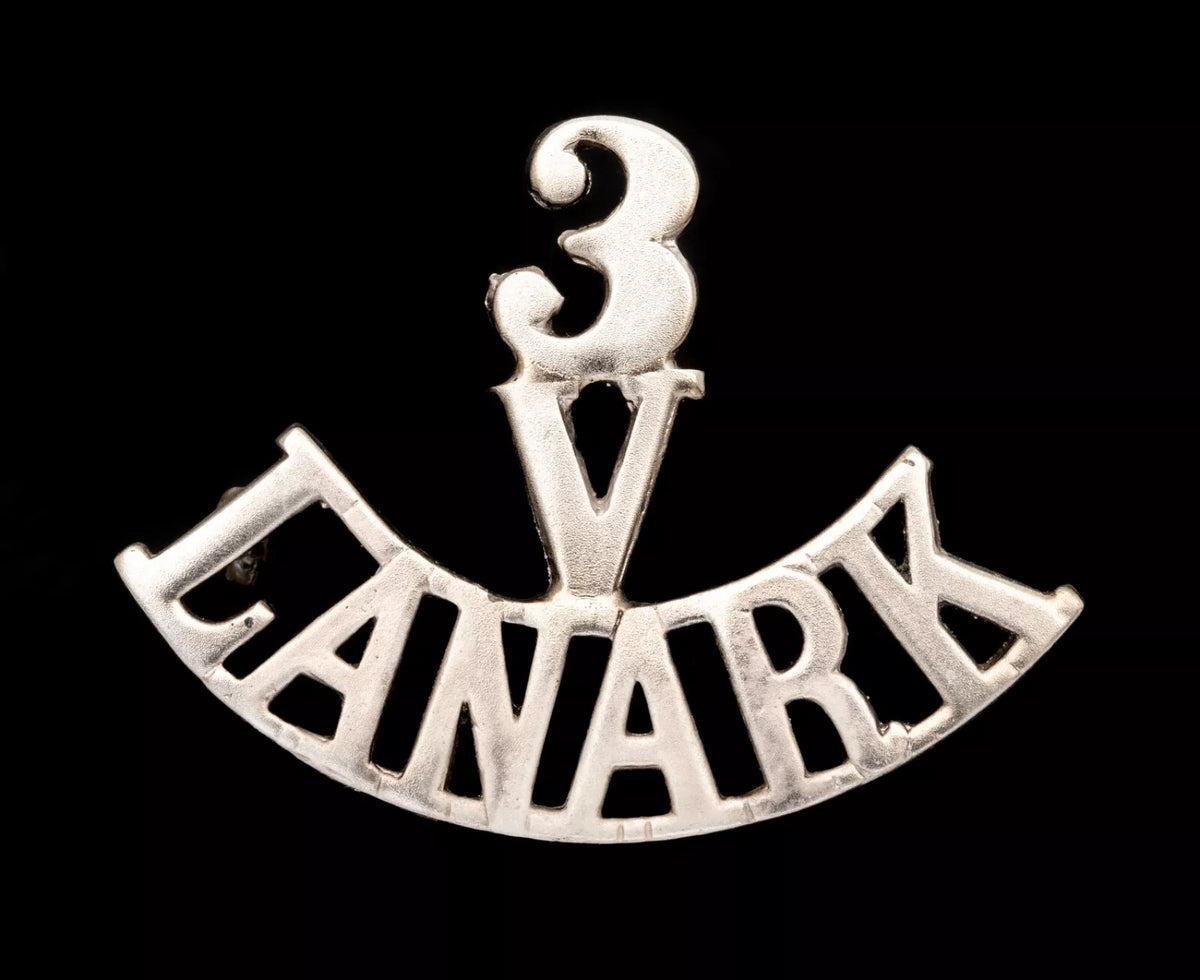 3.V Lanark Shoulder Title White Metal