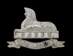 Lincolnshire Regiment Cap Badge Hallmarked Silver