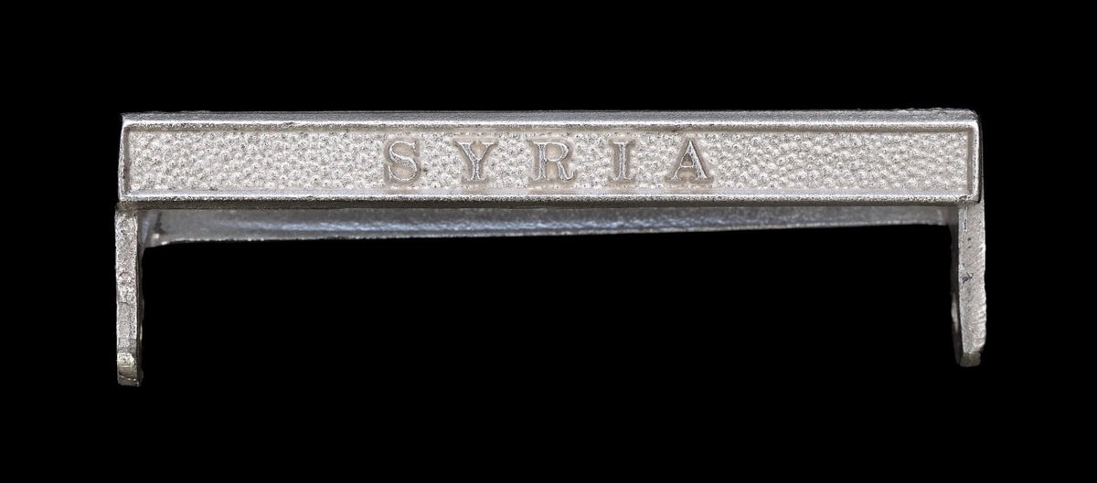 Naval General Service Syria Clasp Silver