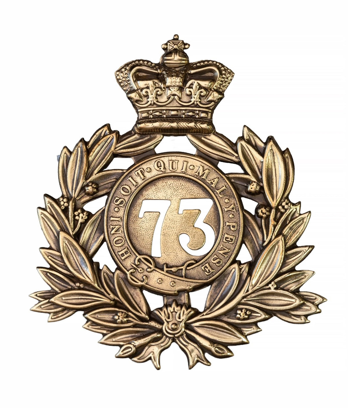 73rd Black Watch 2nd Battalion Regiment Last Shako Plate Brass Metal